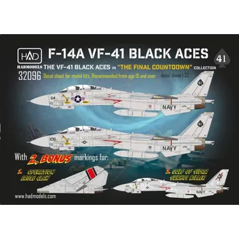 Plastikový model HAD models 1/32 Decal F-14A VF-41 Black Aces (2 sheets)