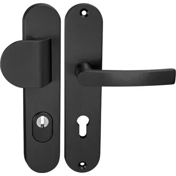 Dveřní kování AXA - BETA2 PLUS PZ PLUS s otvorem pro vložku, 90 mm, madlo/klika F8 - Černý elox