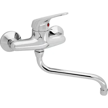 Vodovodní baterie Slovarm - TA.4010.A20-150 - Baterie dřezová nástěnná, ramínko kulaté Ø 18 mm, L 200 mm, rozteč 150 mm - 480305