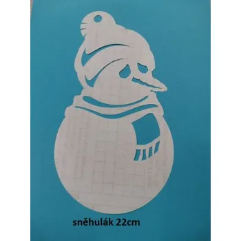 Vánoční dekorace Zimní dekorace na sklo, Zimní dekorace sněhulák 22cm - 2ks