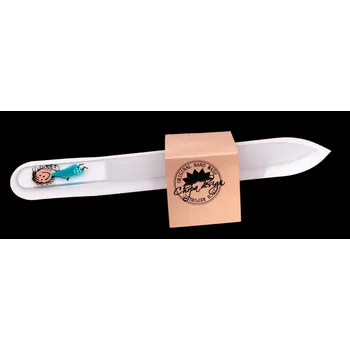 Pilník skleněný velký - tyrkysová andělka