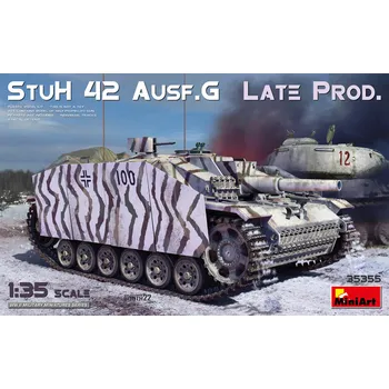 Plastikový model Miniart 1/35 StuH 42 Ausf. G Late Prod. (incl. PE set)