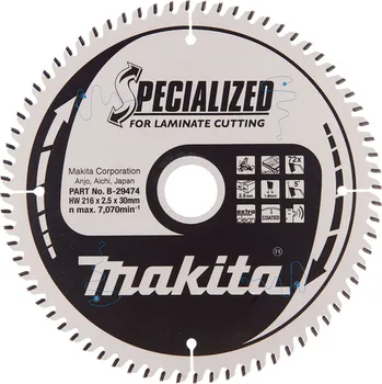 Pilový kotouč MAKITA B-29474 Pilový kotouč na lamino 216x30mm 72T free_store_pickup
