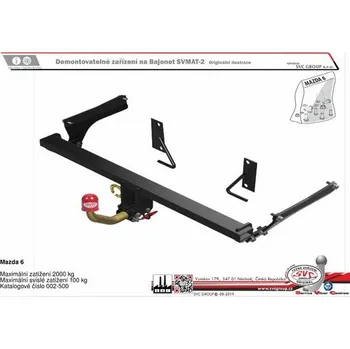 Tažné zařízení Tažné zařízení Mazda 6 Kombi 02/2013-> SV 002-500, SVC GROUP