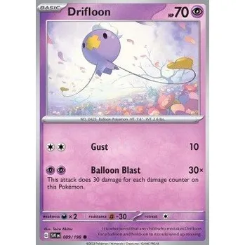 Karetní hra Pokémon SV1en 089/198 Drifloon - Scarlet & Violet Stav: Near Mint, Verze: REVERSE HOLO