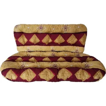 Podsedák Sedák na ratanovou lavici typ Bahama, Paloma - vínový koso