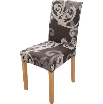 Potah na židli Potah na židle - Moderní tvary luxusní šedá