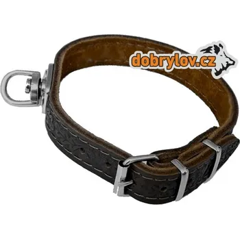 Obojek pro psa Obojek barvářský kožený s obrtlíkem 35x400, obvod krku od 230 do 320 mm