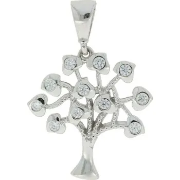 Přívěsek Strom života z bílého zlata