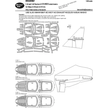 Plastikový model New Ware 1/48 Mask F-4E, F-4G Phantom II ADVANCED (MENG)