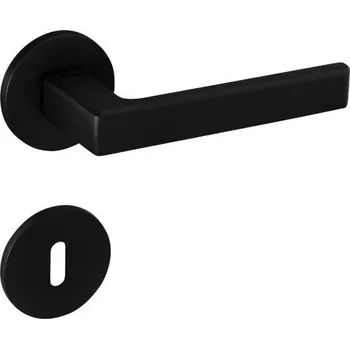 Dveřní kování TI - SONIA - R 3095 5S klika/klika, rozety PZ BS - Černá matná (153)