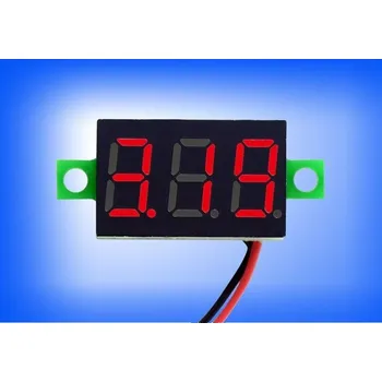 displej - voltmetr 4,5 - 30V červený