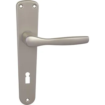 Dveřní kování BA - LUXOR - B BB otvor pro klíč, klika/klika, 90 mm F8 - Nikl matný