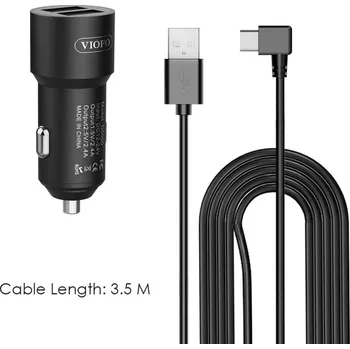 GPS GITUP™ Náhradní autonabíječka a kabel do auta 3,5 metru s koncovkou USB-C pro A119Mini/A229/T130/A139/A139PRO