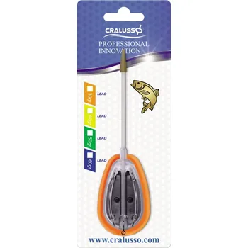 Krmítko pro ryby Cralusso Krmítko Crystal + Plnící Forma Rocket Method - 30 g