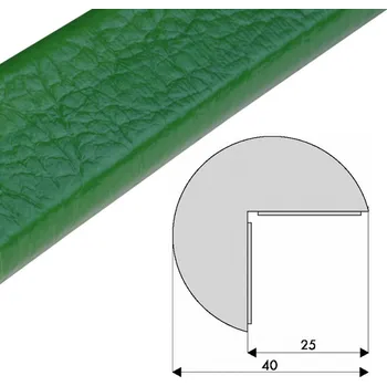Stavební profil Ochranný profil 2, zelená, Ø 4 cm × 100 cm