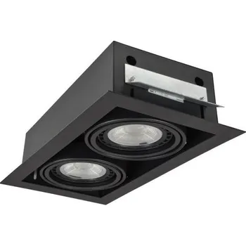 Stojací lampa AZZARDO Svítidlo Nova 2 black/black AZ2875 GU10+ADAP111/ES111 2x40/2x50W náklop 90° IP20 černá AZ2875