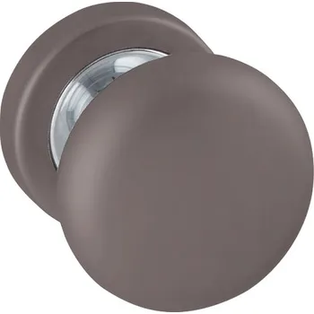 Dveřní kování MPK - KOULE - R bez spodní rozety, koule pevná ks T/OC - Titan / chrom lesklý