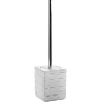WC štětka Gedy QUADROTTO WC štětka na postavení, bílá