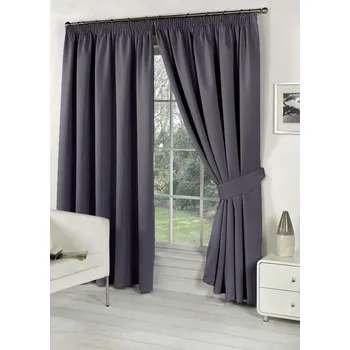 Závěs Kusový závěs - Black out šedá - antracit 28, výška 210 až 270 cm, šířka 130 cm (Světlu nepropustné závěsoviny - Black out šedá)