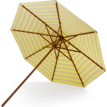 Skagerak Slunečník Messina Ø300, lemon / sand stripe