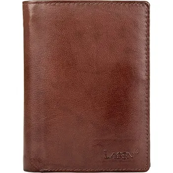 Peněženka Lagen pánská peněženka kožená V-26-hnědá - BRN