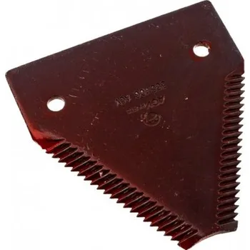 Pracovní nůž Žací nůž zubatý 82x76x2,7mm Fi 5mm Agv díly New Holland 365110 MZR 44177