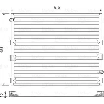 Výparník klimatizace Kondenzátor, klimatizace VALEO 814176