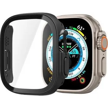 Spigen Thin Fit pouzdro s tvrzeným sklem pro Apple Watch Ultra 49mm - černé