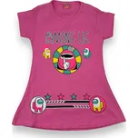 Leycin Dívčí růžové tričko s krátkým rukávem LULU Barva: Růžová, Velikost: 122