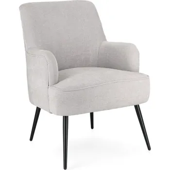 Křeslo BIZZOTTO Světle šedé křeslo ERNESTINE 0748300