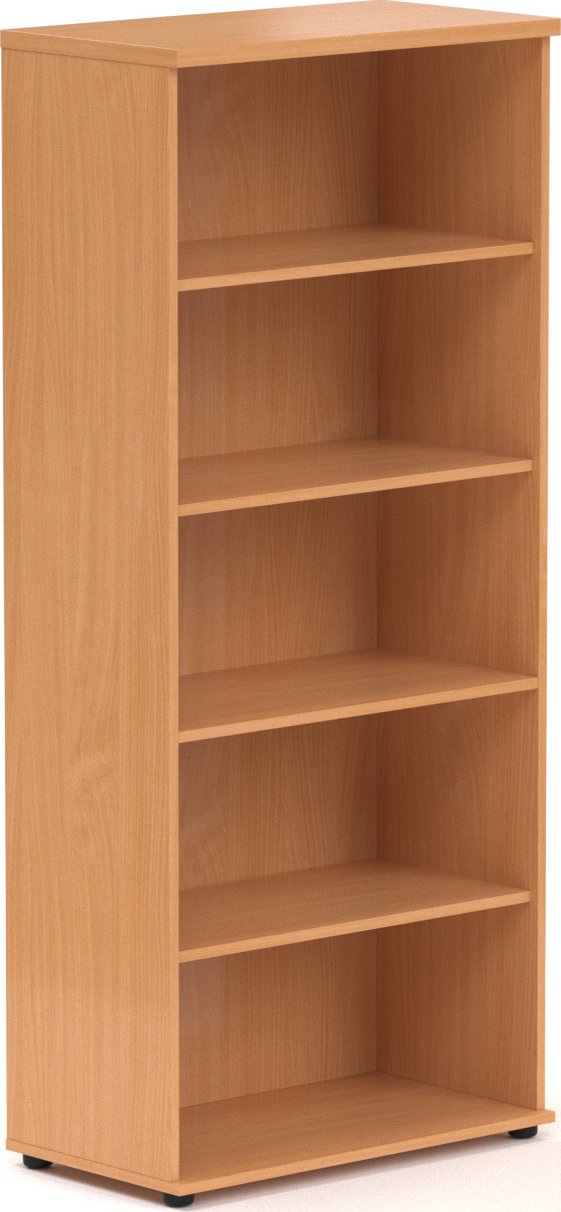 NABYTEK-DESIGNOVY.CZ - S580 11 - Kancelářský regál Komfort, 80x38,5x183,5 cm, bez dveří , buk