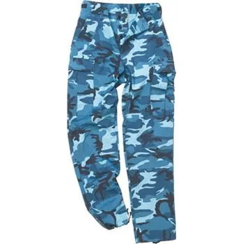 Kalhoty US BDU POLY polní SKY BLUE CAMO L - Není skladem