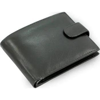 Černá pánská kožená peněženka se zápinkami 513-4404-60