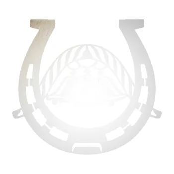 Samolepící dekorace SAMOLEPKA Koňská podkova 005 se zvonečky (82 - odrazková reflexní bílá) NA AUTO, NÁLEPKA, FÓLIE, POLEP, TUNING, VLASTNÍ TEXT, TISK, AUTOSAMOLEPKY.cz, POLEPY, OBRÁZEK, LOGO, SAMOLEPKY