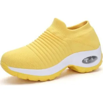 Dámské tenisky Dámské nazouvací tenisky se zvýšenou patou Velikosti: 42, Barva: Žlutá