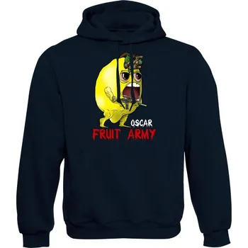 Pánská mikina Mikina s kapucí Oscar - Fruit army - námořní modrá