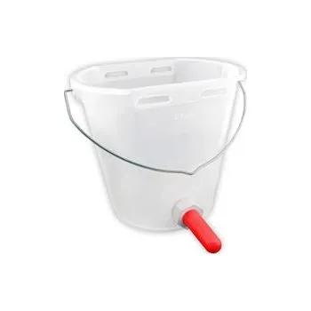 napáječka pro hospodářská zvířata Bruno Gelle GmbH Kbelík pro telata GEWA s dudlíkem 8 l transparentní, bez držáku