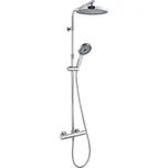 kielle Oudee - Sprchový set s termostatem, 26 cm, 3 proudy, chrom 20602010