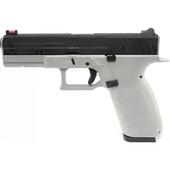 Airsoftová zbraň KJ Works Airsoftová pistole KP-13, černý kovový závěr, blowback, CO2 - šedá