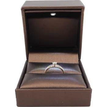 Dárková krabička Krabička se světlem na zásnubní prsten, Barva krabičky 903 - kávová hnědá