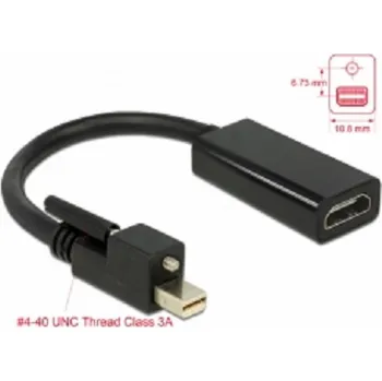 Video kabel Delock AV adaptér DisplayPort Mini - HDMI černý (62640)