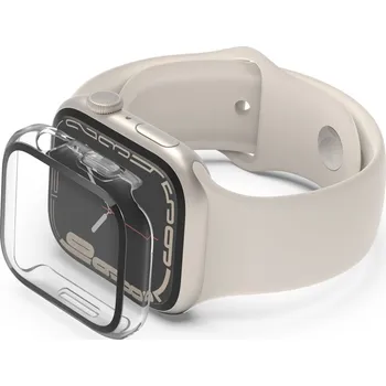 Příslušenství k chytrým hodinkám Belkin Screenforce TemperedCurve 2v1 pouzdro s tvrzeným sklem pro Apple Watch 45mm - čiré OVG004zzCL
