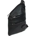Černý kožený pánský zipový crossbag 216-1574-60 + doprava zdarma