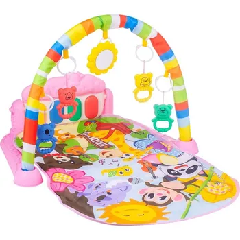 Hrací deka Hrací deka s piankem sluníčko růžová