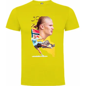 Chlapecké tričko Tričko Erling Haaland Denmark Barva: Žlutá, Velikost: XS - 158/164 - 12/14let