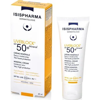 Opalování ISISPharma UVEBLOCK Mineral Cream SPF50+ 40 ml