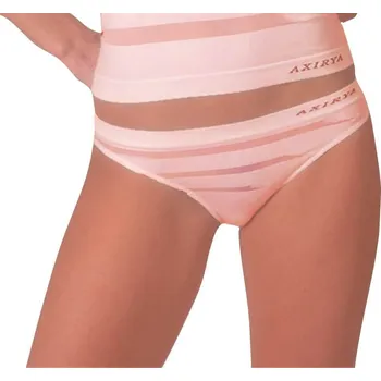 Kalhotky Axirya - Bezešvá tanga Trasparenza - XS/S/růžová
