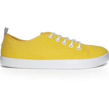 Dámská obuv Anatomic stylové barefoot tenisky PRODYŠNÉ STARTER AM14 - Žluté s bílou (5 dírek) Velikost EU: 40, vnitřní délka: 258, vnitřní šířka: 99