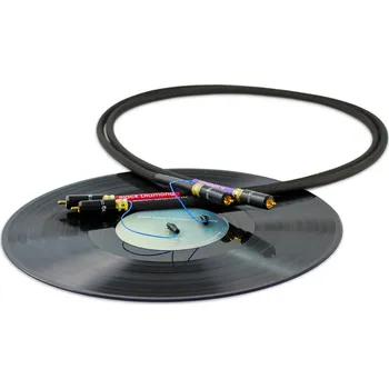 Audio kabel Tellurium Q Black Diamond PHONO RCA 1.5m (Vysoce kvalitní gramofonový kabel, délka 1.5m)